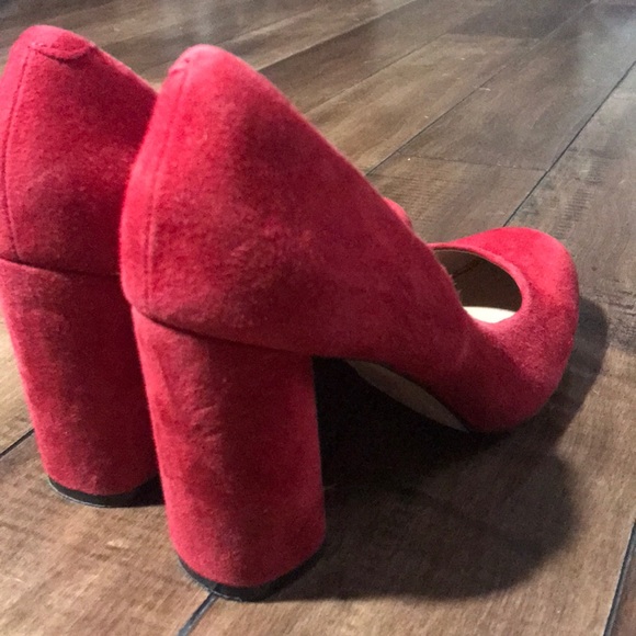 Christmas Red block heels - Picture 3 of 8